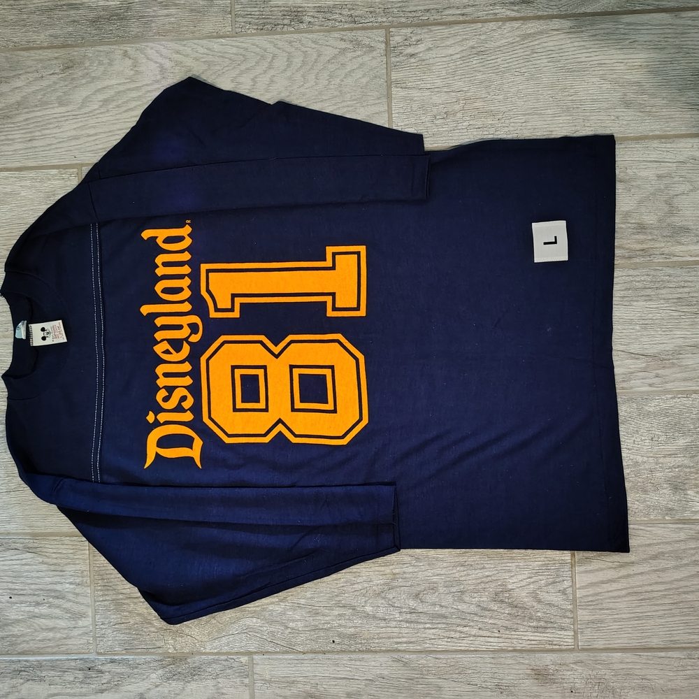 Disney Navy Shirt with Mickey Tag